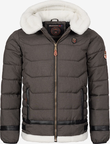 Geo Norway Winter Jacket in Grey: front