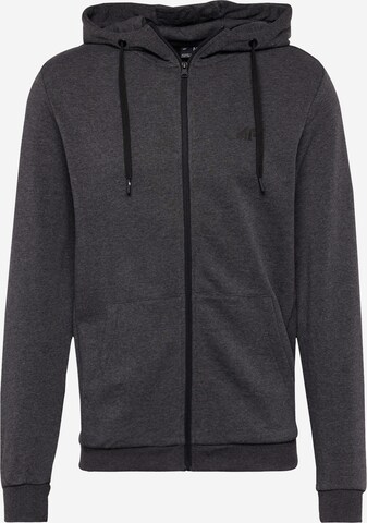 4F Sportsweatjacke in Grau: predná strana