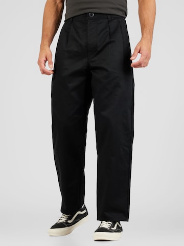 Volcom - regular Pantalón plisado 'BRIQLAYER' en negro: frente