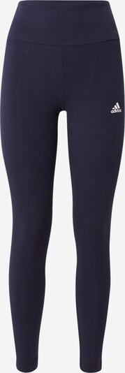 ADIDAS SPORTSWEAR Pantalon de sport 'Essentials' en bleu nuit / blanc, Vue avec produit