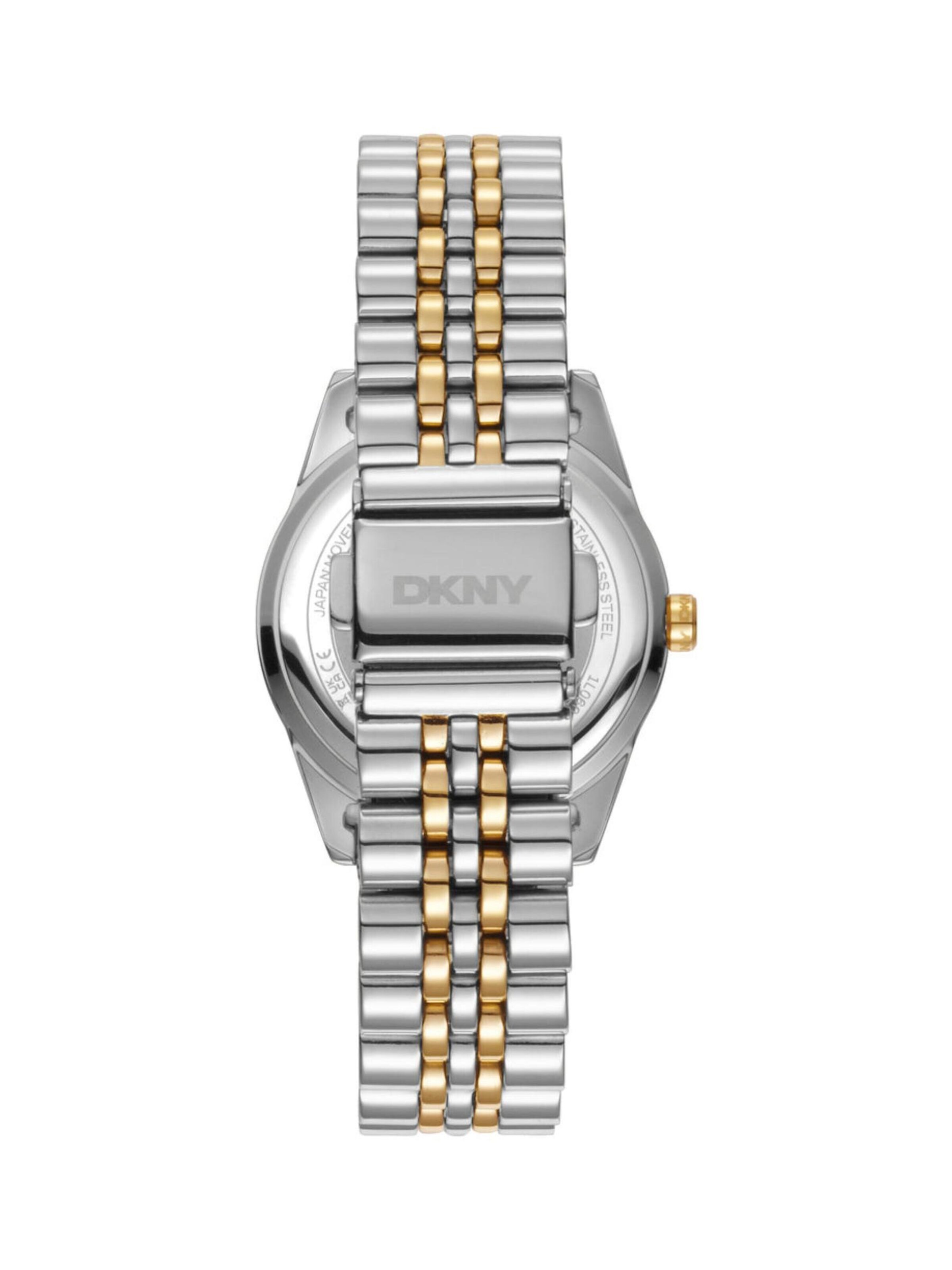 Montre à affichage analogique 'Parsons Logo' DKNY en argent