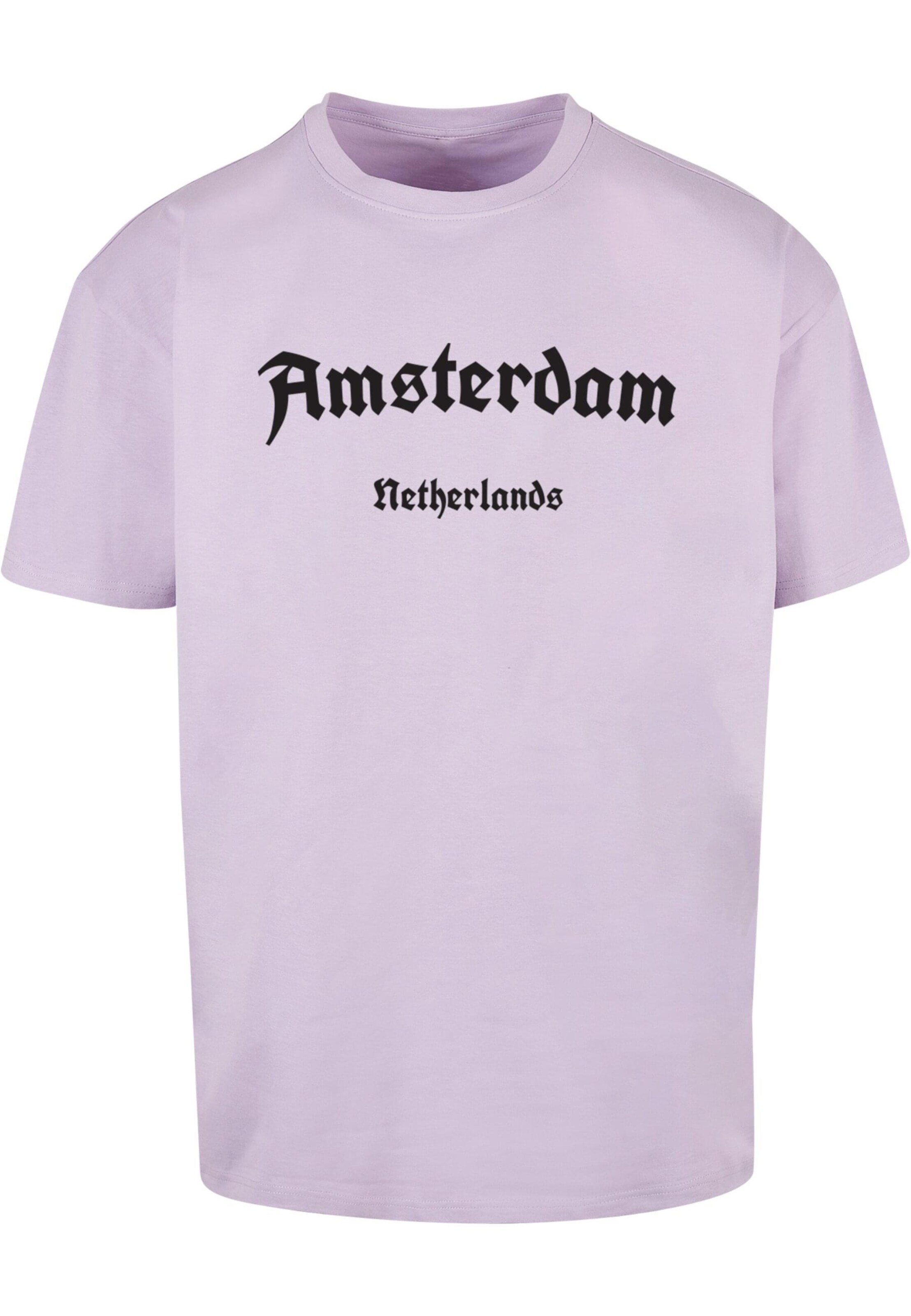 T-Shirt 'Amsterdam' Merchcode en violet : devant