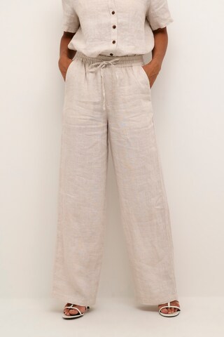 Cream Loose fit Pants 'Bellis' in Beige