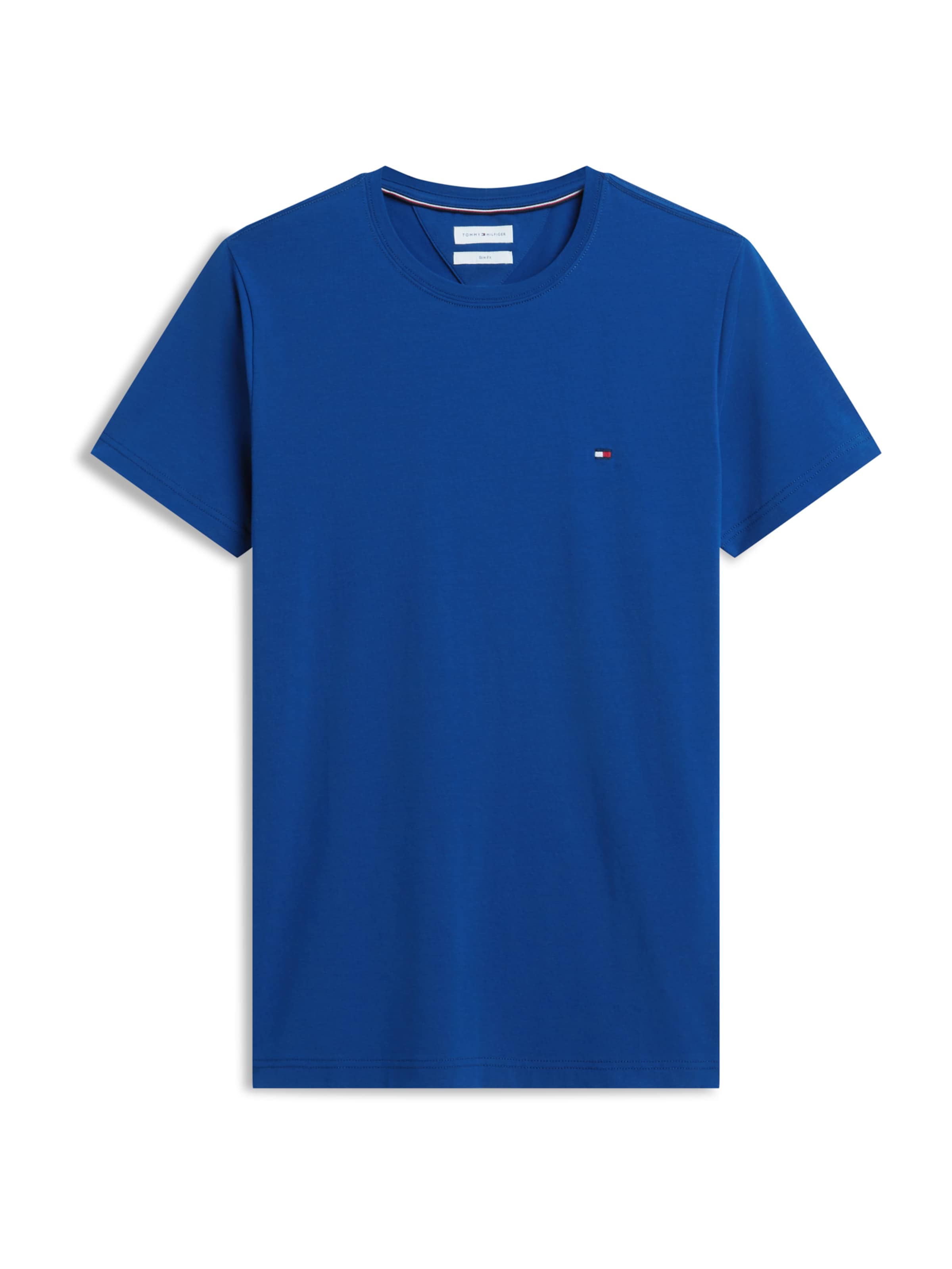 Coupe slim T-Shirt TOMMY HILFIGER en bleu : devant