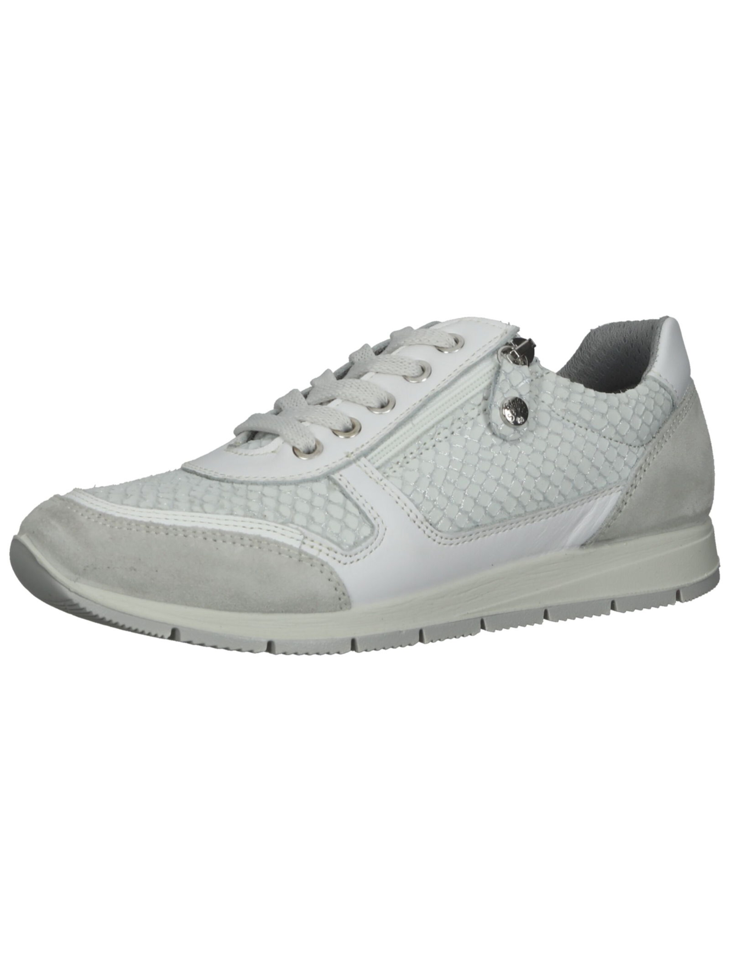 Baskets basses Bama en blanc : devant