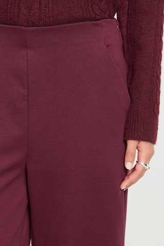 ICHI Wide leg Broek in Rood