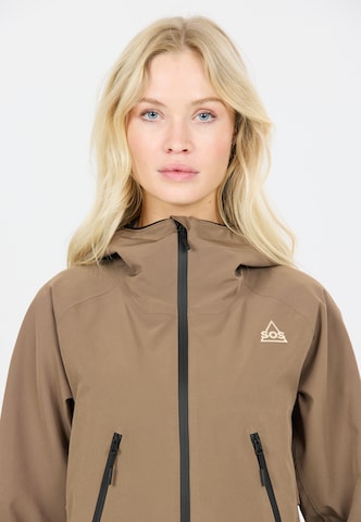 SOS Outdoor jacket 'Talinis' in Brown