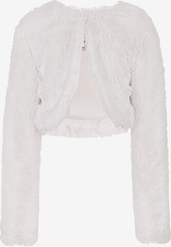 Cardigan happy girls en blanc : devant