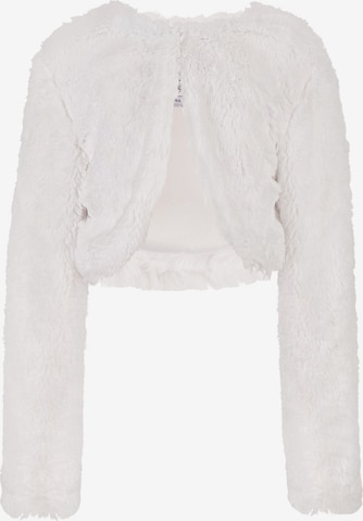 happy girls Knit Cardigan in White: front