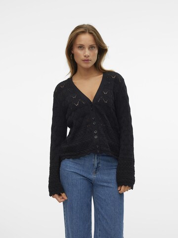VERO MODA Kardigán 'VMLUA' - fekete: elől