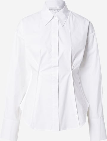 Chemisier TOPSHOP en blanc : devant