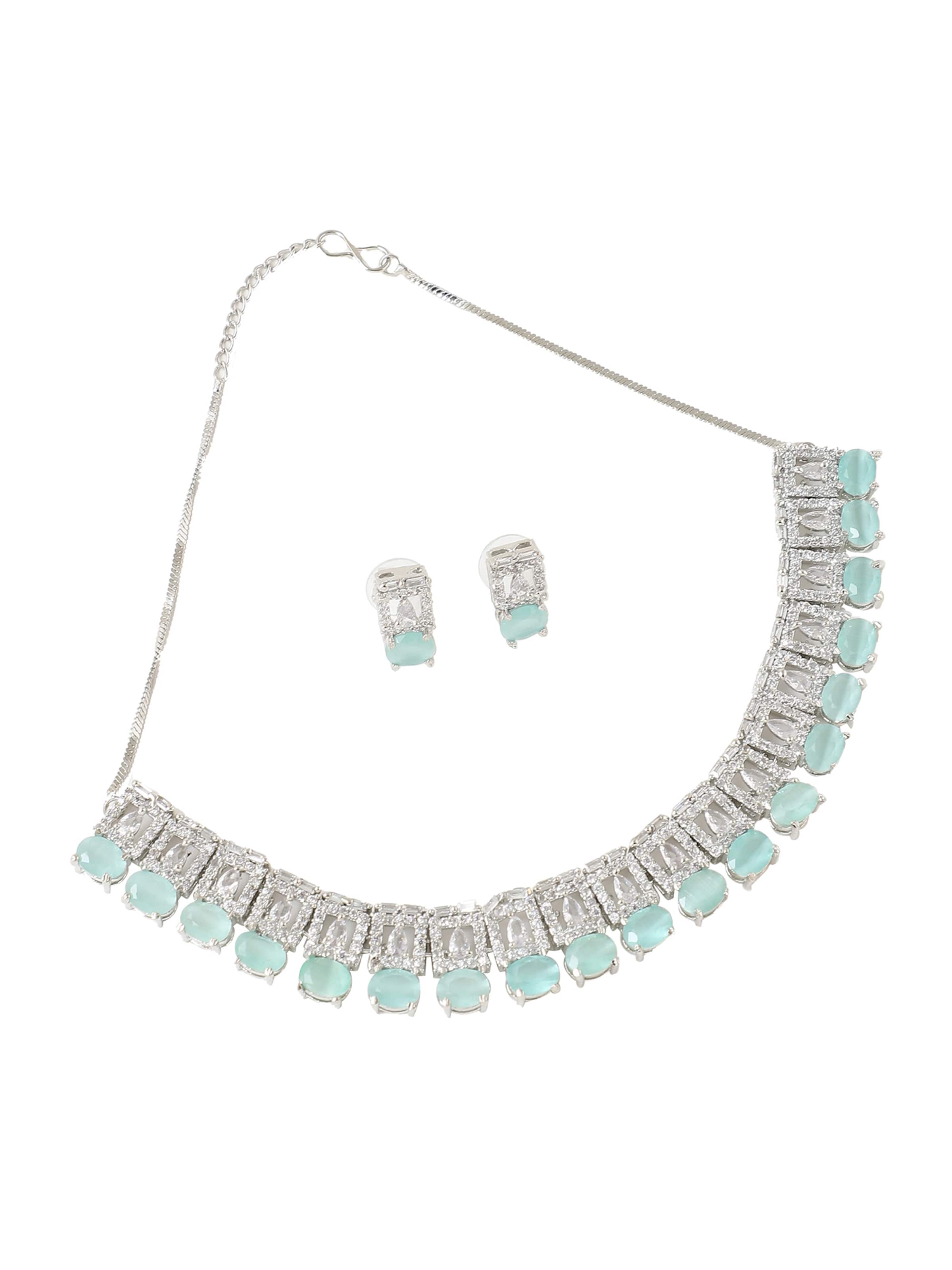 SOHI Sieraden set ' Supna ' in Blauw: voorkant