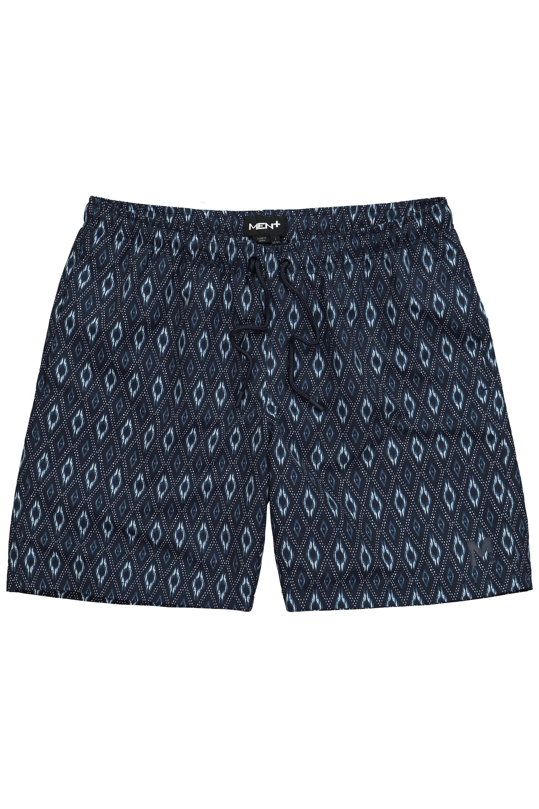 Men Plus Badehose in Blau: Vorderseite