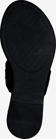 TAMARIS T-bar sandals in Black