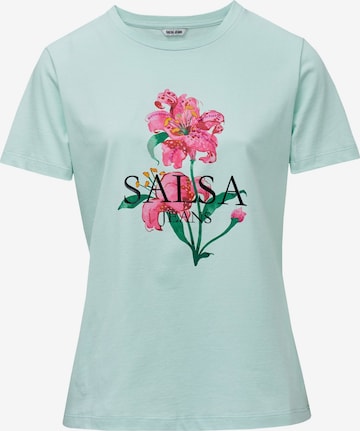 T-shirt Salsa Jeans en vert : devant