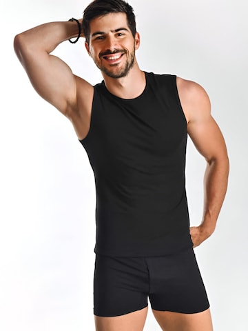 Maillot de corps 'BASIC MAX Unterhemd 5er Pack' Maxte en noir : devant