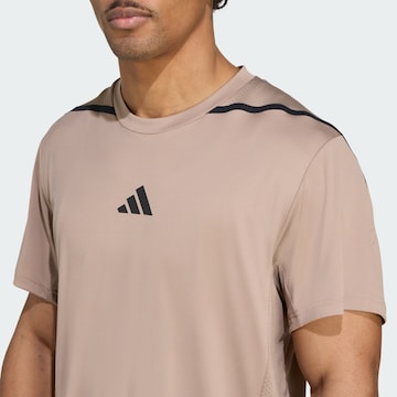ADIDAS PERFORMANCE Functioneel shirt 'Designed for Training Pro' in Bruin