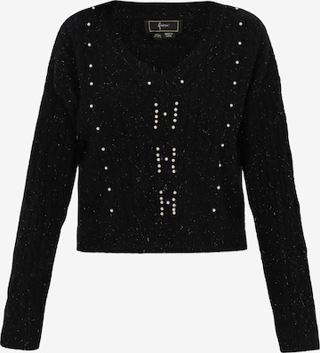 faina - Pullover em preto: frente