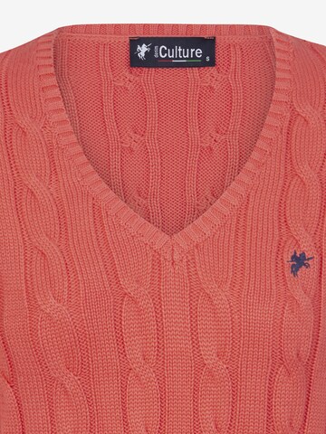DENIM CULTURE Sweter 'Gratia' w kolorze pomarańczowy