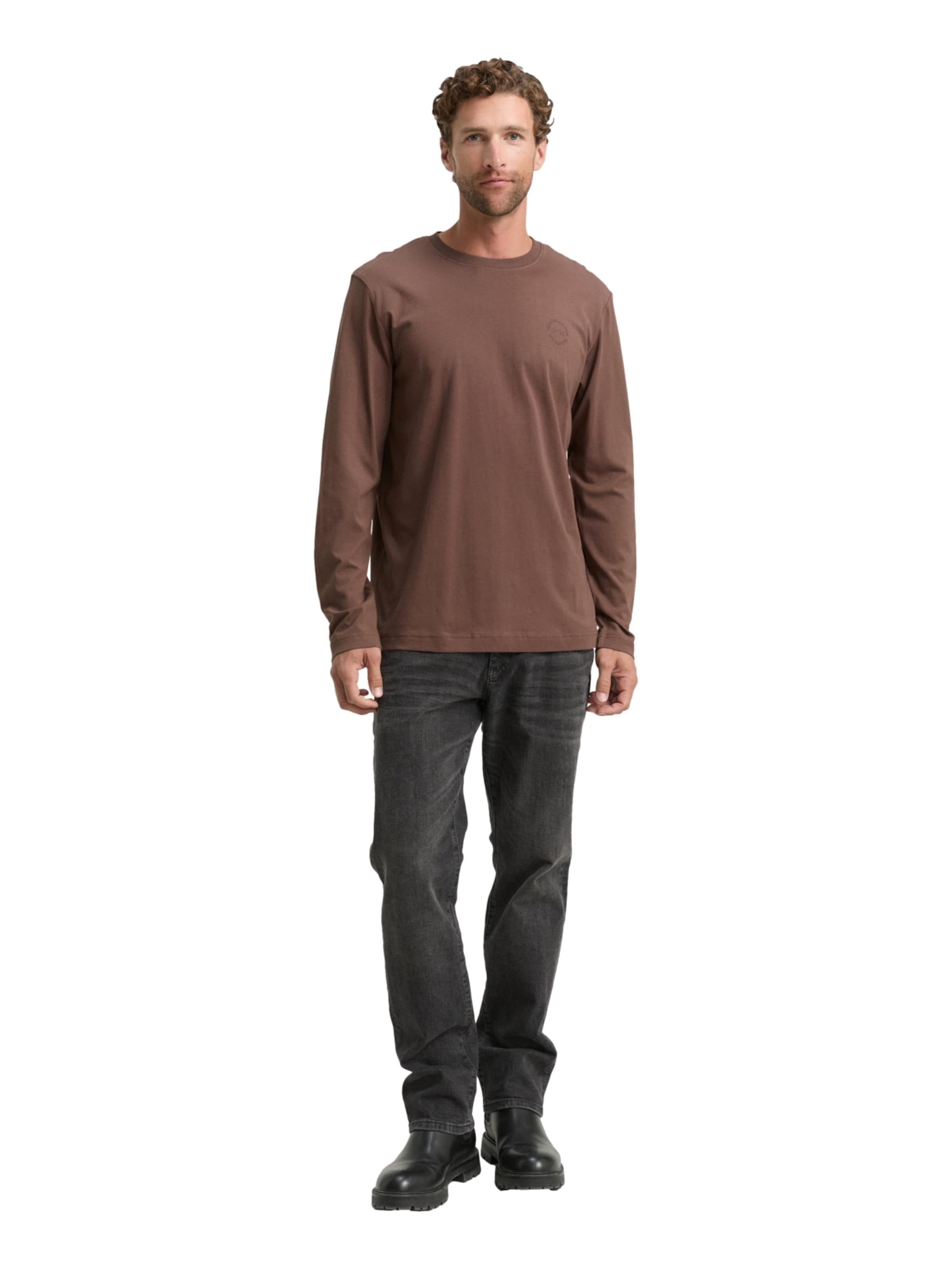 TOM TAILOR Shirt in Brown