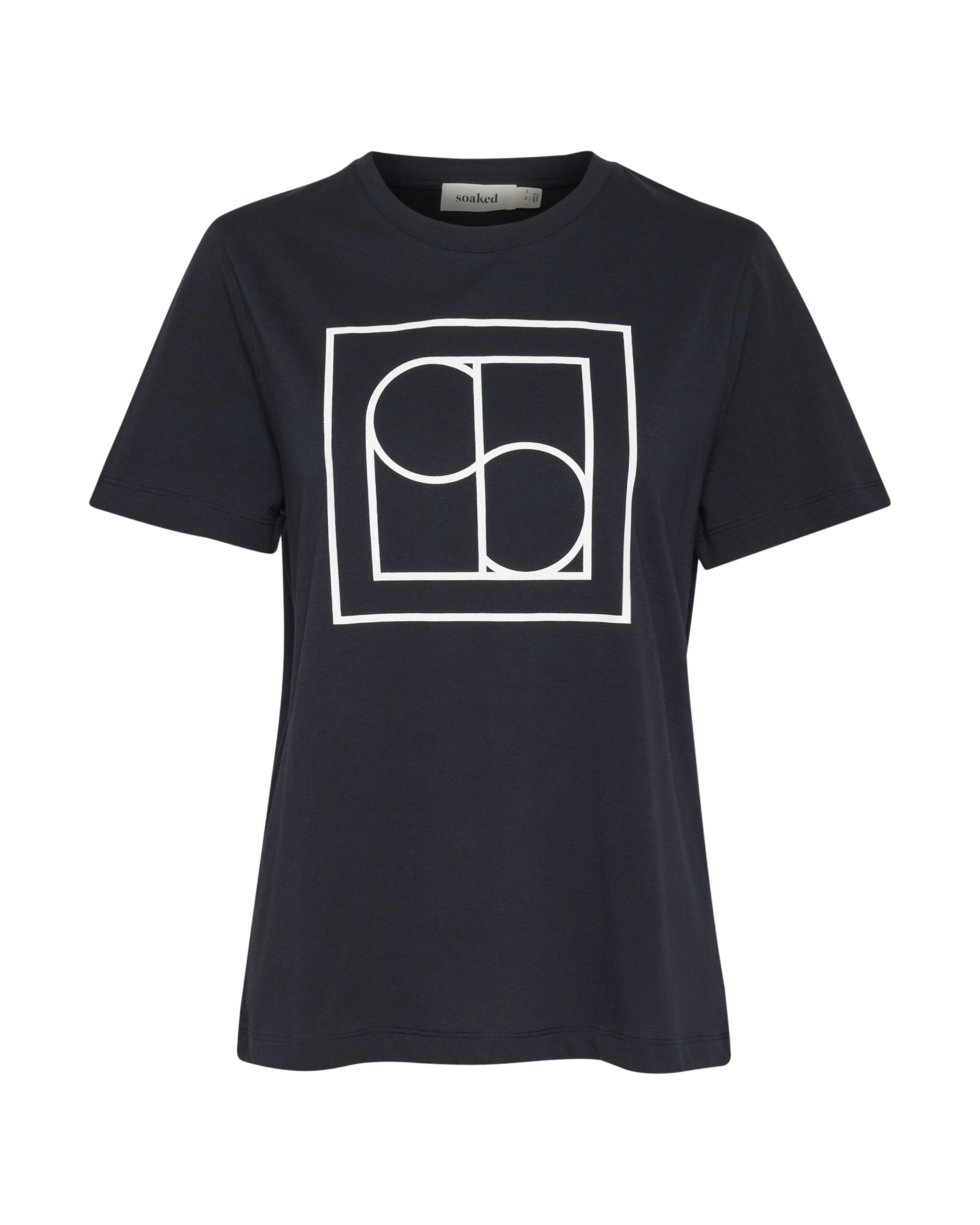 SOAKED IN LUXURY Tričko 'Varga' – modrá: přední strana