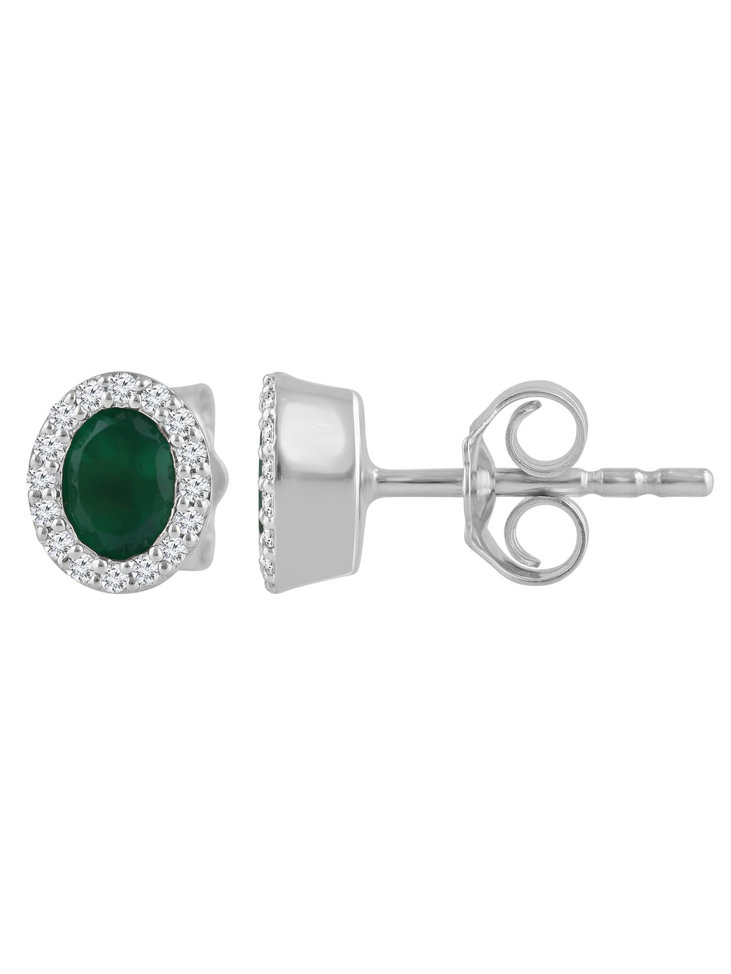 Diamant Exquis - Pendientes en plata