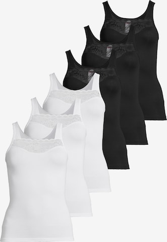 CON-TA Unterhemd 'Modal' in Schwarz: Vorderseite