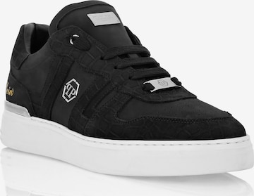 Philipp Plein - Sapatilhas baixas 'Cocco' em preto: frente