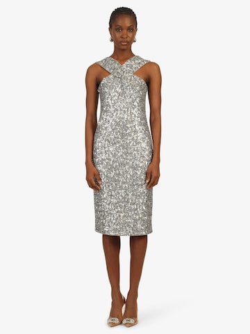 Kraimod - Vestido de gala en plata: frente