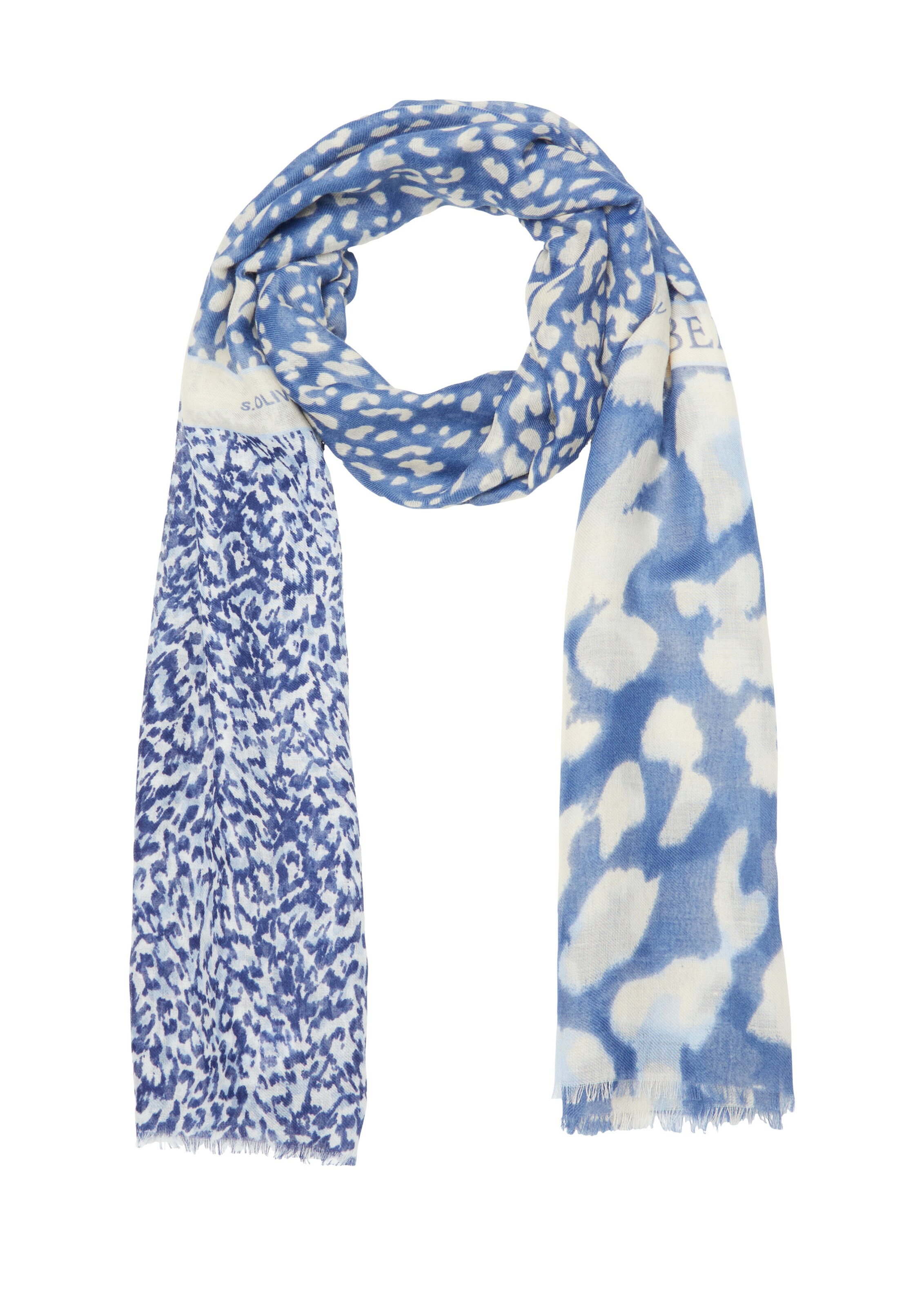 s.Oliver Schal in Blau: Vorderseite