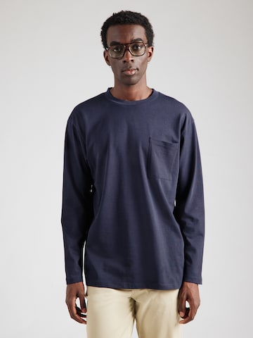 Lindbergh T-shirt i blå: framsida