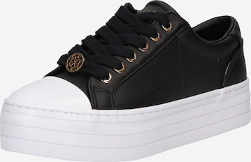 Sneaker low de la GUESS pe negru: față