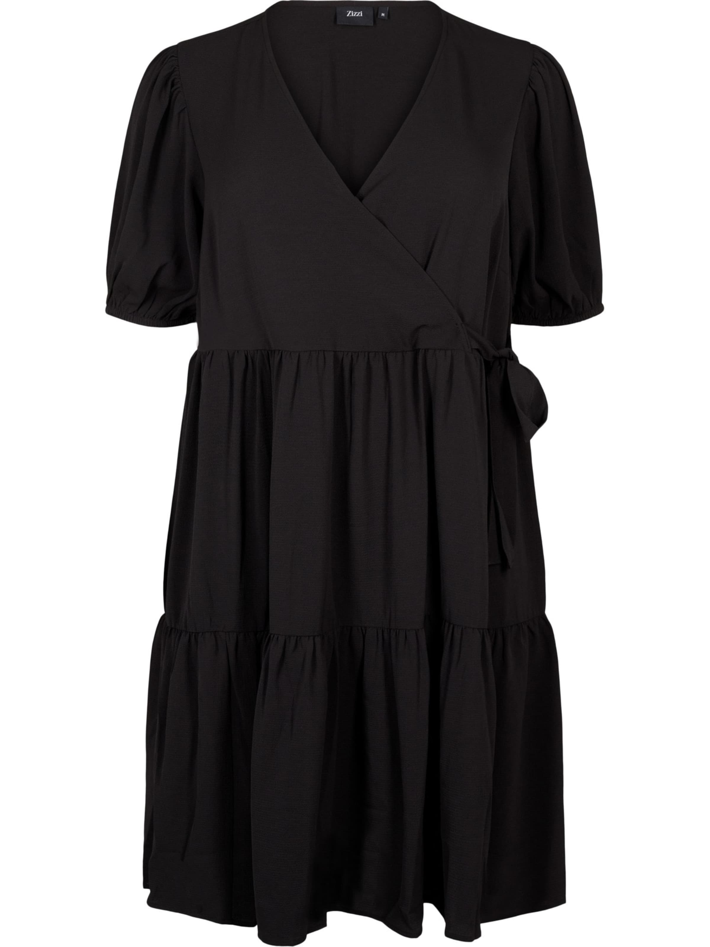 Zizzi Šaty 'Vanni' - Čierna: predná strana