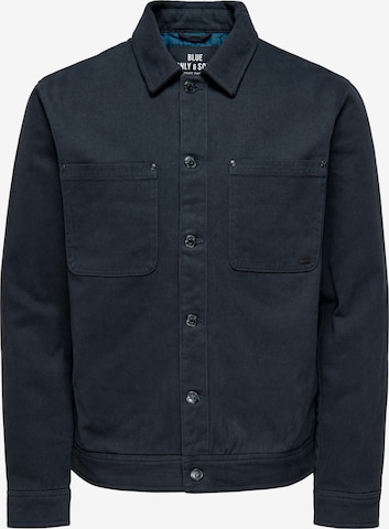 Only & Sons Between-season jacket 'Earl' in Blue: front