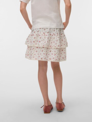Vero Moda Girl Rok 'VMTrine' in Wit