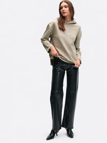EthiquetSweater majica 'Kapuzenpullover' - bež boja