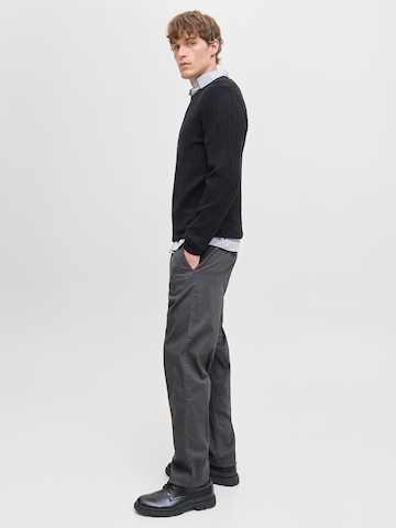 JACK & JONES - Loosefit Pantalón chino 'JPSTKANE JJDAVE' en gris