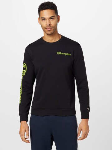 Champion Authentic Athletic Apparel Sweatshirt in Zwart: voorkant