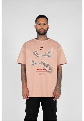 MJ Gonzales T-Shirt 'Freedom' in Beige: Vorderseite