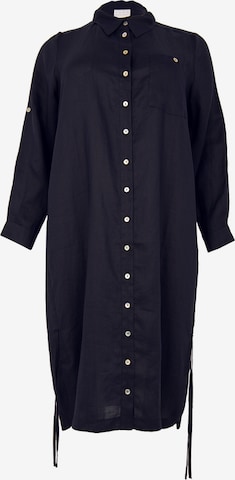 Yoek Shirt Dress in Blue: front