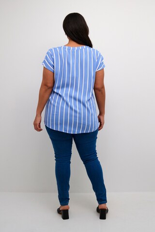 Camicia da donna 'Sida' di KAFFE CURVE in blu