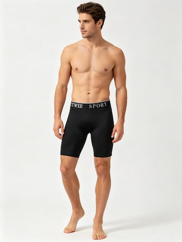 MEETWEE Slimfit Sportbroek in Zwart