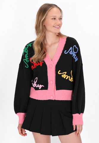 Cardigan 'Young Fashion' MYMO en noir : devant