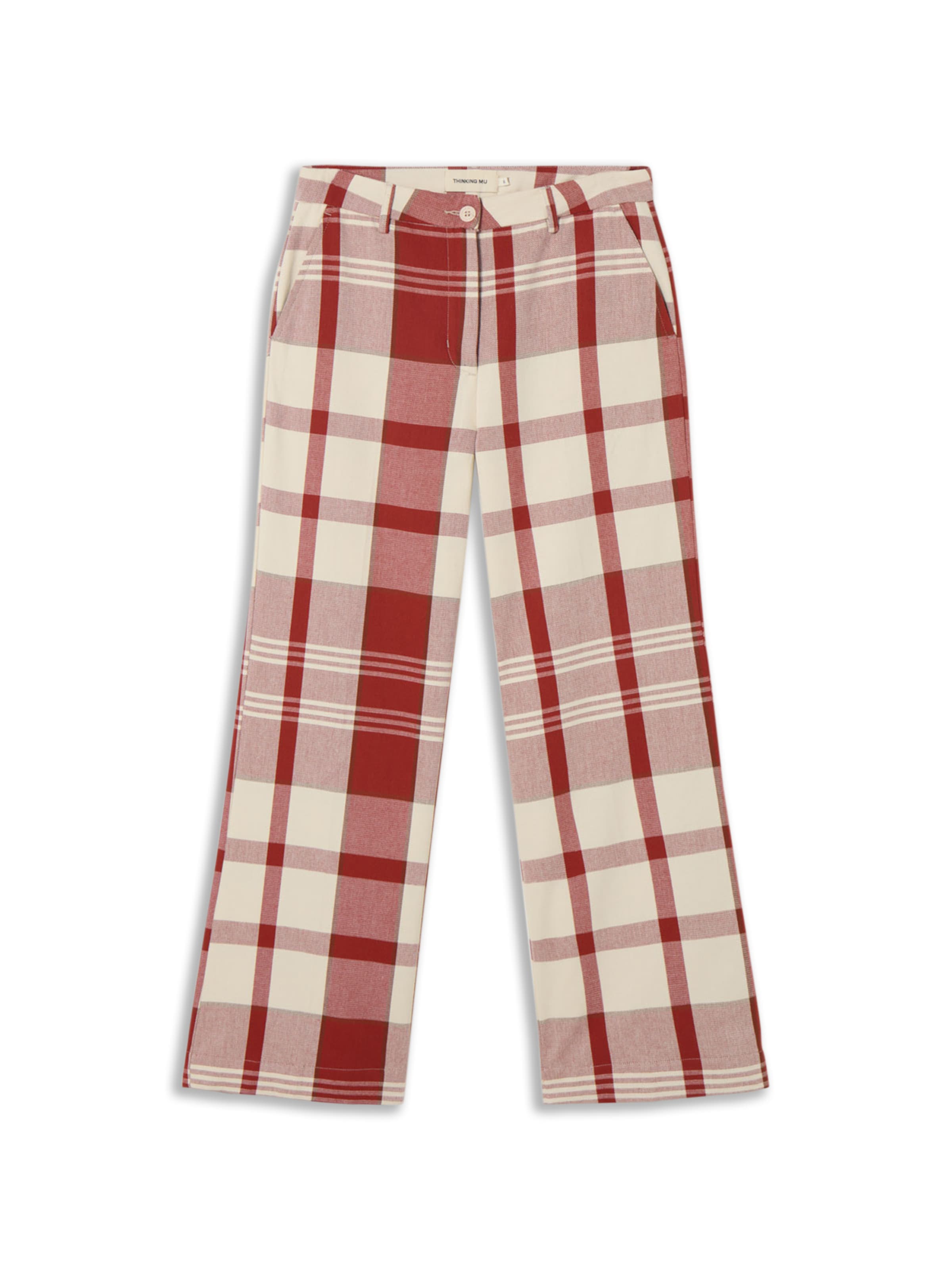 Thinking MU - Loosefit Pantalón 'HERMIONE' en rojo: frente