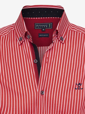 Sir Raymond Tailor Regular fit Button Up Shirt 'Macher' in Red