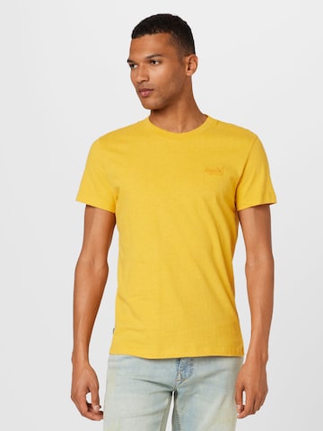 T-Shirt Superdry en jaune : devant