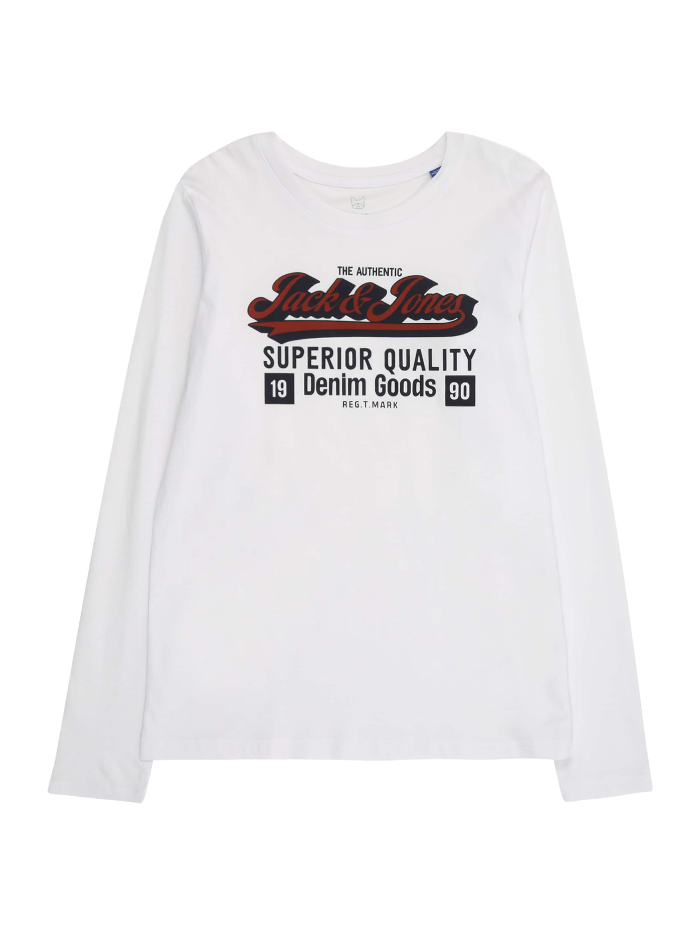 Jack & Jones Junior Tričko - Biela: predná strana