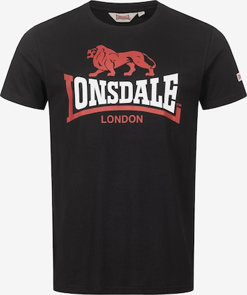 LONSDALE Tričko – černá: přední strana