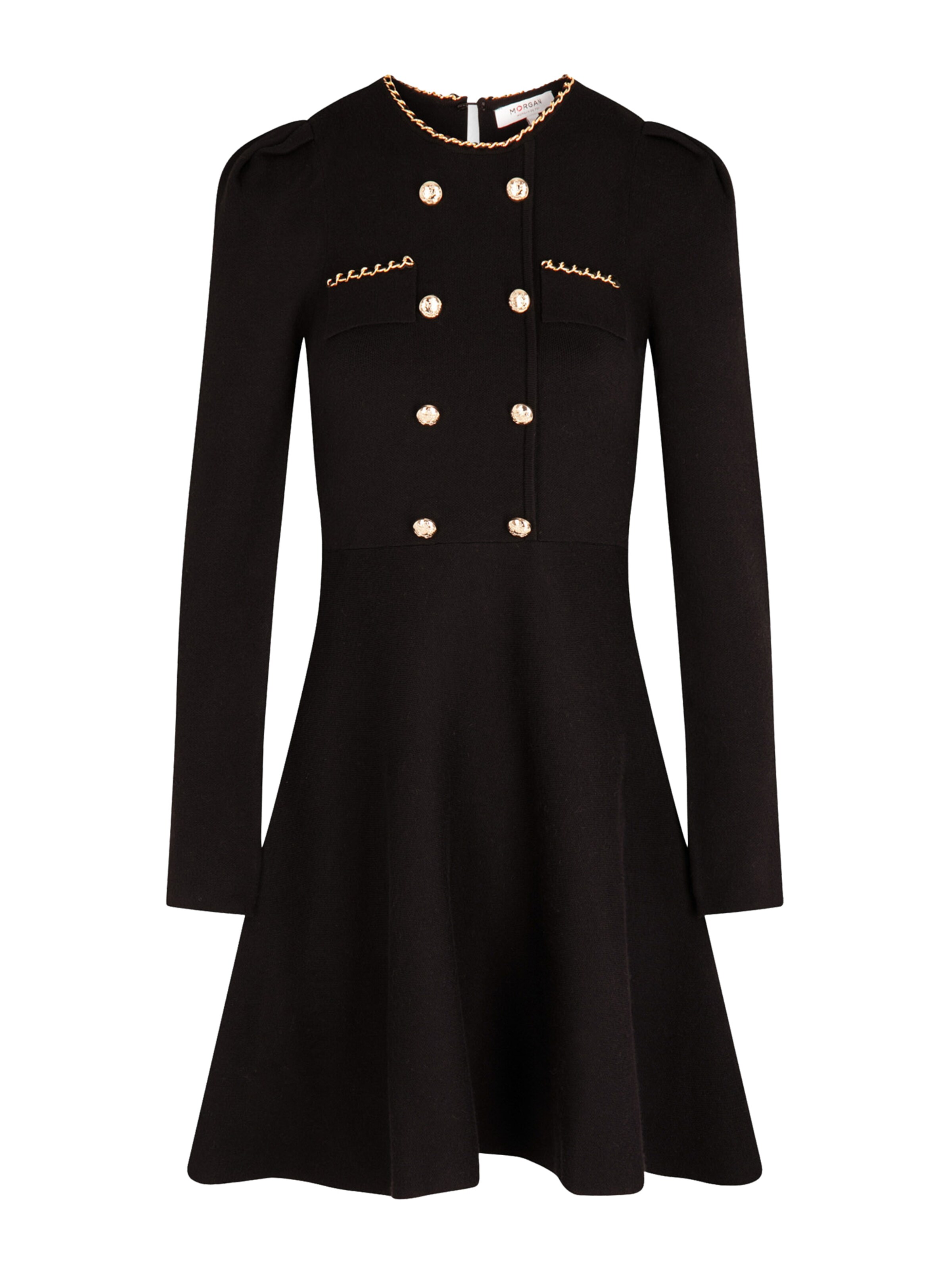Morgan Dress in Black: front