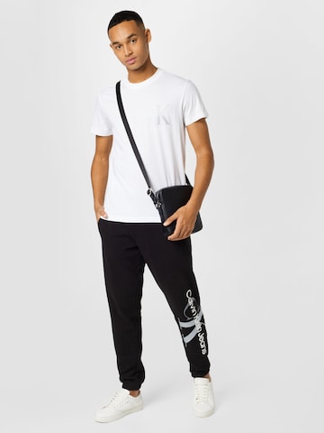 Calvin Klein Jeans Zwężany krój Spodnie w kolorze czarny